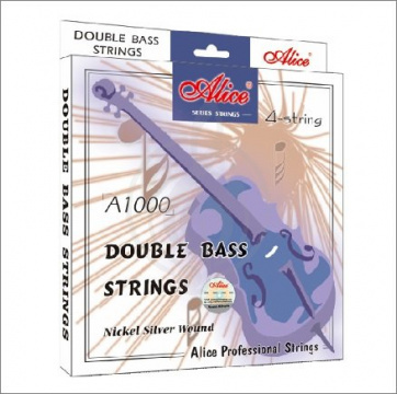 Изображение Alice A1000-4/4 - комплект струн для контрабаса