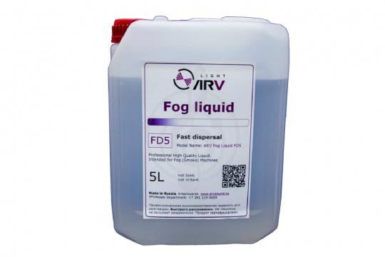 Изображение ARV FD5 - Профессиональная жидкость для дым-машин быстрого рассеивания.