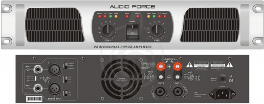 Изображение Audio Force MA-800 Усилитель мощности 2х800 Вт/8 Oм, 2х1350 Вт/4 Oм