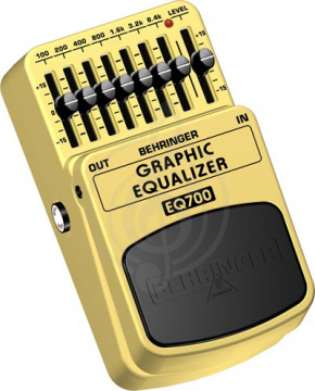 Изображение Behringer EQ700- 7-полосный графический эквалайзер для гитары или клавишных
