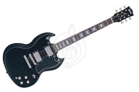 Изображение BURNY RSG55'63 BLK - Электрогитара типа Gibson SG '61 Reissue, Black