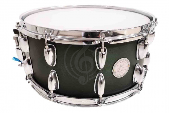 Изображение Chuzhbinov Drums RDF1465GN - Малый барабан 14x6.5", темно-зеленый