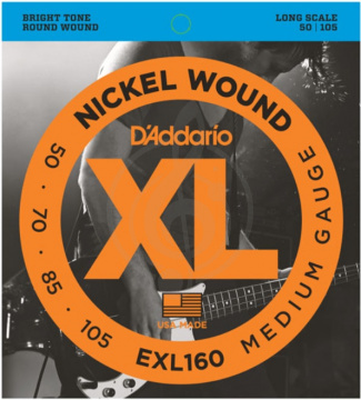 Изображение D'Addario EXL160 XL Струны для бас-гитары 50-105