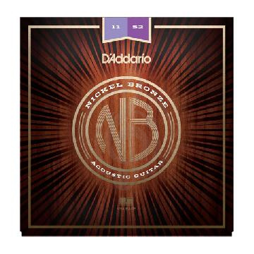 Изображение D'Addario NB1152 Nickel Bronze - Струны для акустической гитары, Custom Light, 11-52