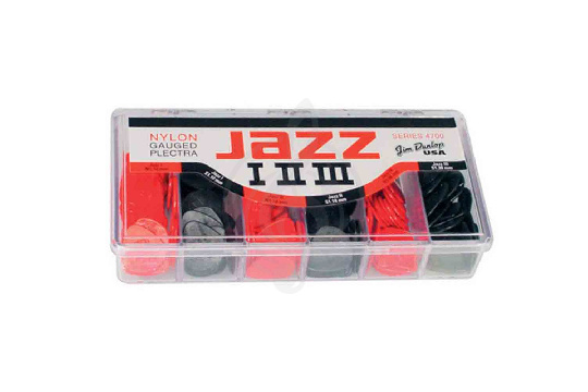 Изображение Dunlop 4700 Nylon Jazz I, II, III - Медиатор в ассортименте