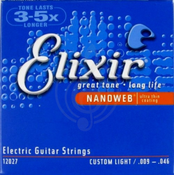 Изображение Elixir 12027 NanoWeb  струны для электрогитары 9-46