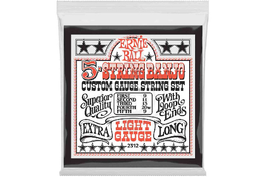 Изображение ERNIE BALL 2312 - Струны для 5-стр. банджо