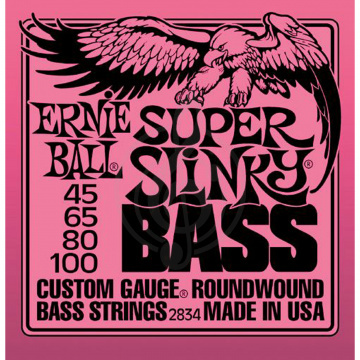 Изображение Ernie Ball 2834 струны для бас гитары Super 45-100