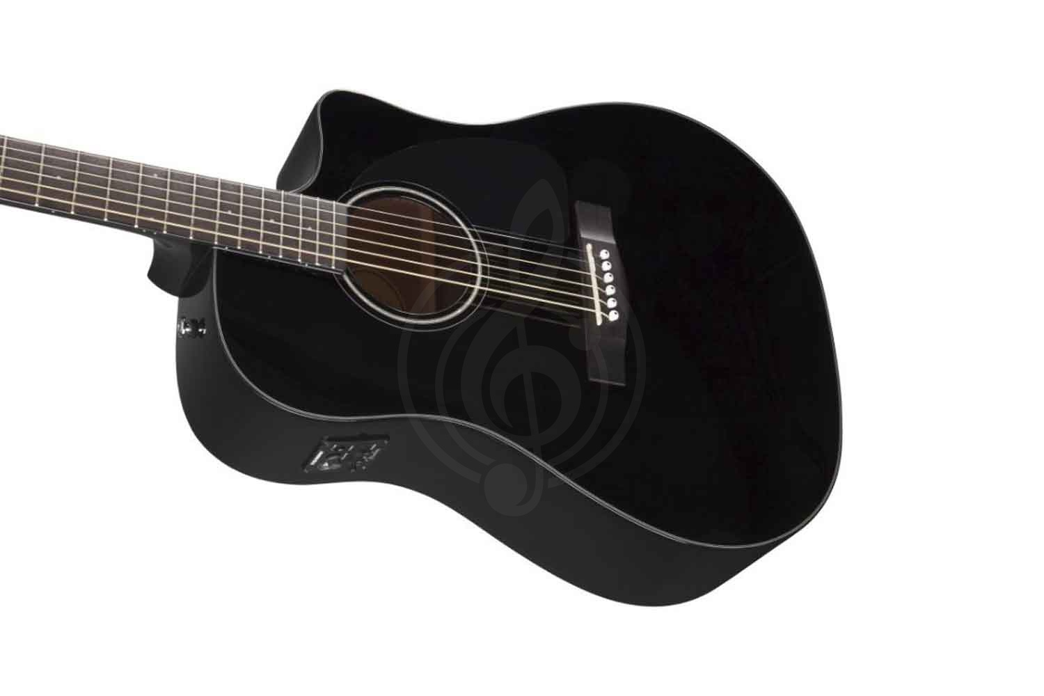 FENDER CD-60CE DREADNOUGHT BLACK W/FISHMAN Электроакустическая гитара