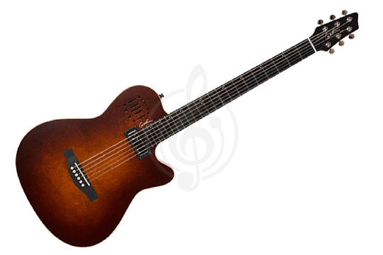 Изображение Godin 041602 A6 Baritone Ultra Burnt Umber - Электрогитара с чехлом