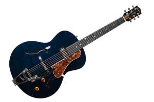 Изображение Godin 047826 5th Ave Night Club Indigo Blue - Электрогитара арктоп, с футляром