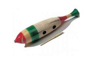 Изображение Гуиро BRAHNER DP-160 вуд - блок (с ребристой поверхностью) в форме рыбы