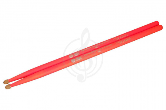 Изображение HUN Fluorescent Series 5A - Барабанные палочки, оранжевые, орех гикори