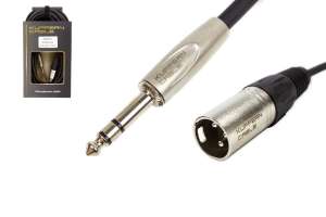 Изображение KUPFERN KFMC09 10M - Шнур аудиобалансный Jack 1/4 stereo папа-XLR папа
