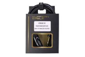 Изображение KUPFERN KFMC09 1M - Шнур аудиобалансный Jack 1/4 stereo папа- XLR папа