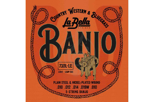 Изображение La Bella 730L-LE Banjo - Комплект 5 струн