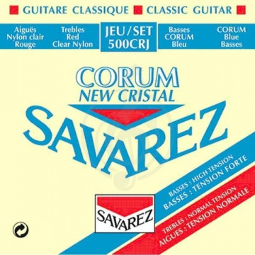Изображение SAVAREZ 500 CRJ NEW CRISTAL CORUM  Струны для классических гитар (29-33-41-29-34-44)