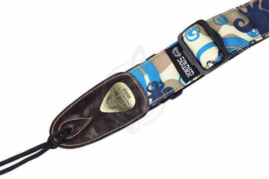 Изображение Soldier STP1306 2 - Ремень для гитары текстиль, пятна кремово-кофейные