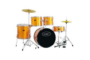 Изображение TJW JW225-E2-MYL - Барабанная установка, золотистая