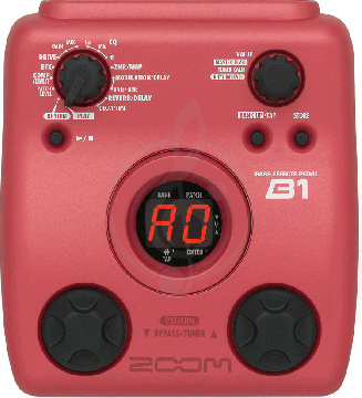 Изображение Zoom B1+AC процессор эффектов для бас-гитары.